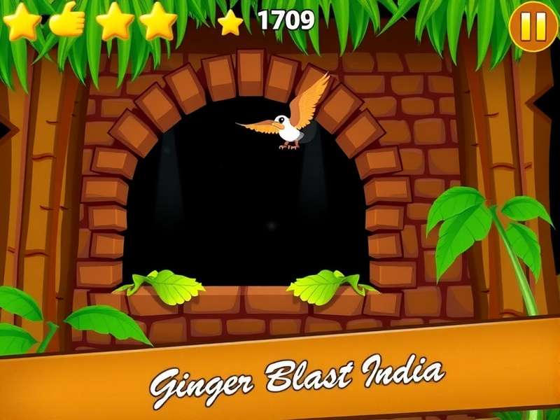 Colorful ginger-themed match-3 levels in Ginger Blast India Ginger Blast India Game Screenshot